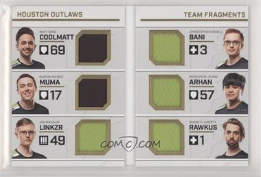 2019 Upper Deck Overwatch League - Team Fragments Booklet #TFB-4 - coolmatt, Muma, LiNkzr, Bani, ArHaN, Rawkus /40