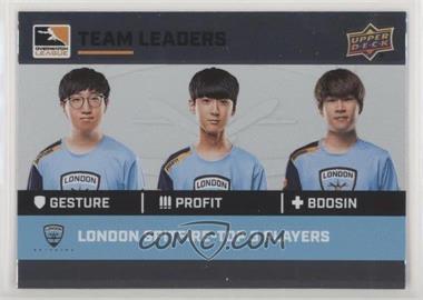 2019 Upper Deck Overwatch League - Team Leaders #TL-5 - Gesture, Profit, Bdosin