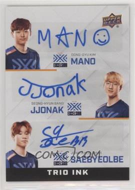 2019 Upper Deck Overwatch League - Trio Ink #TI-MSJ - Mano, JJoNak, Saybeyeolbe