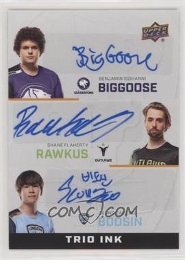 2019 Upper Deck Overwatch League - Trio Ink #TI-RBB - BigGoose, Rawkus, Bdosin