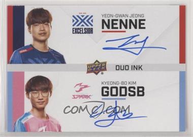 2020 Upper Deck Overwatch League - Duo Ink #DI-NG - Nenne, GodsB