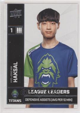 2020 Upper Deck Overwatch League - League Leaders #LL-12 - Haksal