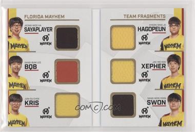 2020 Upper Deck Overwatch League - Team Fragment Booklet Achievements #TFB-5 - HaGoPeun, Kris, BQB, XepheR, sayaplayer, Swon /30