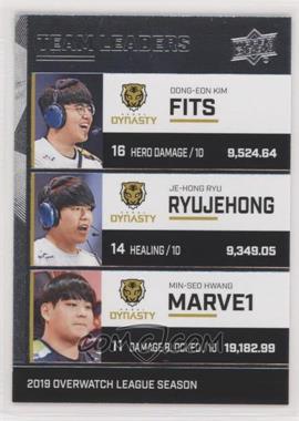 2020 Upper Deck Overwatch League - Team Leaders #TL-16 - FITS, ryujehong, Marve1