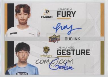 2020 Upper Deck Overwatch League Series 2 - Duo Ink #DI-FG - Gesture, Fury