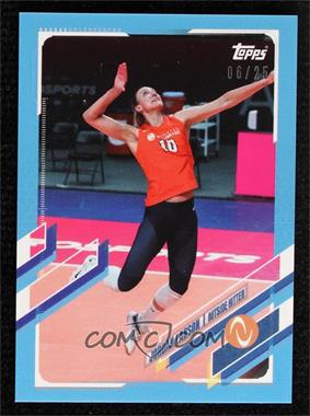 2021 Topps Athletes Unlimited Volleyball - [Base] - Blue #18 - Jordan Larson /25