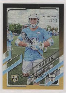 2021 Topps Premier Lacrosse League First Edition - [Base] - Black & Yellow #40 - 1st Team All-Pro - Danny Logan /25