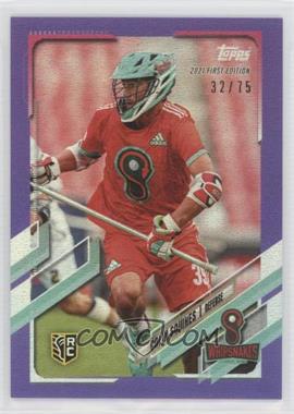 2021 Topps Premier Lacrosse League First Edition - [Base] - Make Good Purple #21 - Colin Squires /75