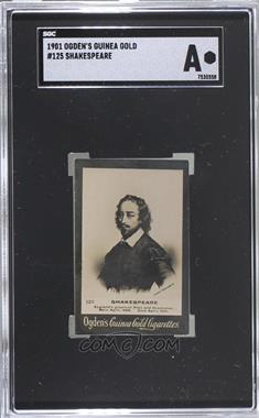 1894-1907 Ogden's 'Guinea Gold' Cigarette Cards - Tobacco [Base] #125 - Shakespeare [SGC A]