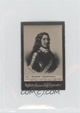 1894-1907 Ogden's 'Guinea Gold' Cigarette Cards - Tobacco [Base] #137 - Oliver Cromwell