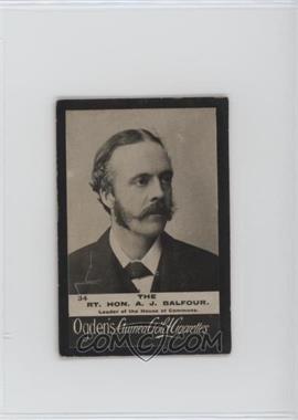 1894-1907 Ogden's 'Guinea Gold' Cigarette Cards - Tobacco [Base] #34 - The Rt. Hon. A. J. Balfour [Good to VG‑EX]