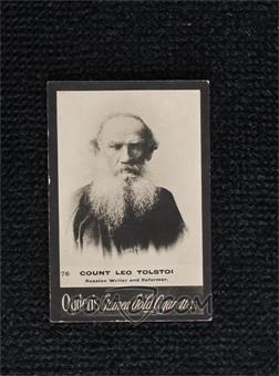 1894-1907 Ogden's 'Guinea Gold' Cigarette Cards - Tobacco [Base] #76 - Leo Tolstoy (Spelled Tolstoi)