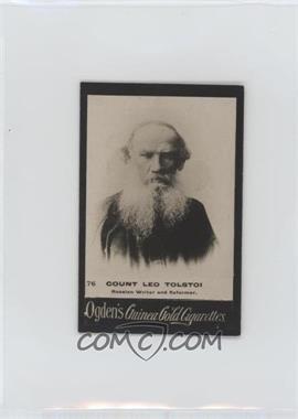 1894-1907 Ogden's 'Guinea Gold' Cigarette Cards - Tobacco [Base] #76 - Leo Tolstoy (Spelled Tolstoi)