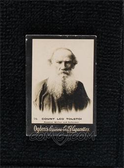 1894-1907 Ogden's 'Guinea Gold' Cigarette Cards - Tobacco [Base] #76 - Leo Tolstoy (Spelled Tolstoi)