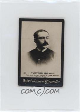 1894-1907 Ogden's 'Guinea Gold' Cigarette Cards - Tobacco [Base] #81 - Rudyard Kipling