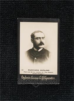 1894-1907 Ogden's 'Guinea Gold' Cigarette Cards - Tobacco [Base] #81 - Rudyard Kipling