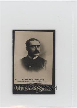 1894-1907 Ogden's 'Guinea Gold' Cigarette Cards - Tobacco [Base] #81 - Rudyard Kipling