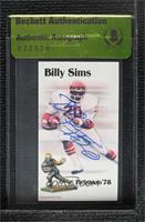 Billy Sims [BAS Authentic]