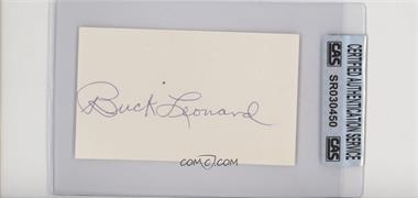 1900-Present Authenticated Autographs - Cut Signatures/Notecards/Photographs #_BULE - Buck Leonard [CAS Certified Sealed]