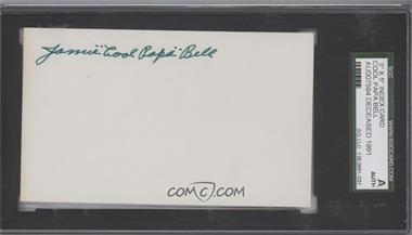 1900-Present Authenticated Autographs - Cut Signatures/Notecards/Photographs #_COPB - Cool Papa Bell [SGC Authentic]
