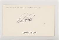 Dan Fouts [JSA Certified COA Sticker]