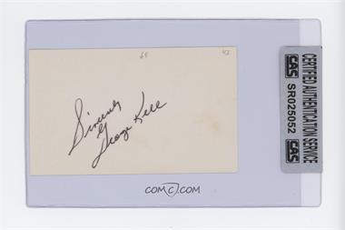 1900-Present Authenticated Autographs - Cut Signatures/Notecards/Photographs #_GEKE - George Kell [CAS Certified Sealed]