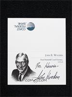 John Wooden [JSA Certified COA Sticker]