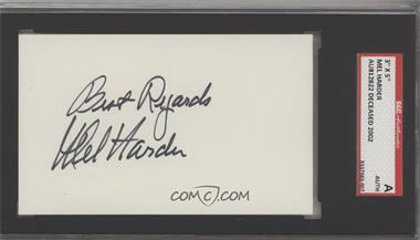 1900-Present Authenticated Autographs - Cut Signatures/Notecards/Photographs #_MEHA - Mel Harder [SGC Authentic Authentic]