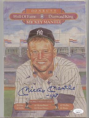 1900-Present Authenticated Autographs - Cut Signatures/Notecards/Photographs #_MIMA.2 - Mickey Mantle [JSA Certified COA Sticker]