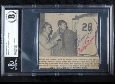 1900-Present Authenticated Autographs - Cut Signatures/Notecards/Photographs #_PRPR - Pee Wee Reese, Preacher Roe [BAS BGS Authentic]