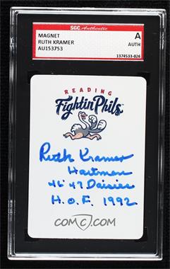 1900-Present Authenticated Autographs - Cut Signatures/Notecards/Photographs #_RUKR - Ruth Kramer [SGC Authentic Authentic]