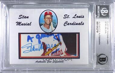 1900-Present Authenticated Autographs - Cut Signatures/Notecards/Photographs #_STMU - Stan Musial [BAS BGS Authentic]
