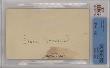 1900-Present Authenticated Autographs - Cut Signatures/Notecards/Photographs #_STMU - Stan Musial [JSA Certified Encased by BVG]