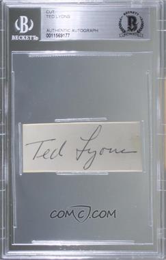 1900-Present Authenticated Autographs - Cut Signatures/Notecards/Photographs #_TELY - Ted Lyons [BAS BGS Authentic]