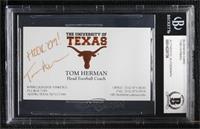 Tom Herman [BAS BGS Authentic]