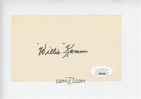 Willie Kamm [JSA Certified COA Sticker]