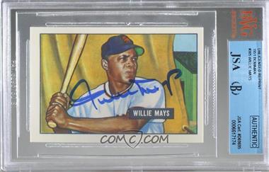 1900-Present Authenticated Autographs - Cut Signatures/Notecards/Photographs #_WIMA.1 - Willie Mays (New York Gaints) [JSA Certified Encased by BVG]