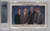 Chris Wheeler, Harry Kalas, Andy Musser, Richie Ashburn [BAS BGS Auth…