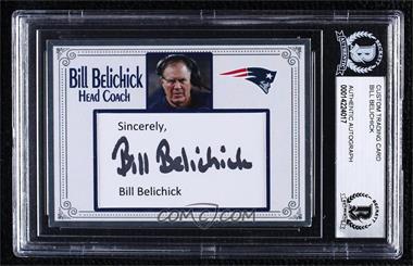 1900-Present Authenticated Autographs - Cut Signatures/Notecards/Photographs #BIBE - Bill Belichick [BAS Certified BGS Encased]