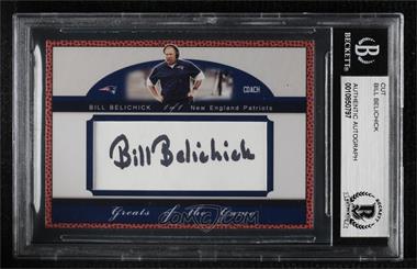 1900-Present Authenticated Autographs - Cut Signatures/Notecards/Photographs #BIBE - Bill Belichick [BAS Certified BGS Encased]