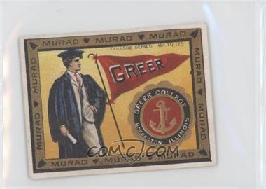 1910 Murad Cigarettes College Series - T51 #107 - Greer College