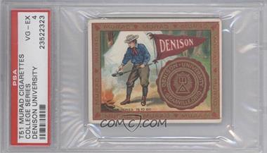 1910 Murad Cigarettes College Series - T51 #83 - Denison University [PSA 4 VG‑EX]