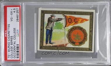 1910 Murad Cigarettes College Series - T51 #91 - Occidental College [PSA 4.5 VG‑EX+]