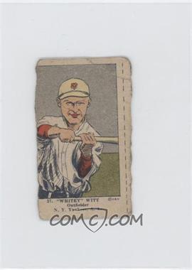 1923 Strip Cards - W515-2 #37 - "Whitey" Witt [Authentic]