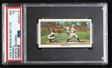 1925 Turf Sports Records Series 2 - Tobacco [Base] #50 - Baseball [PSA 5 EX]