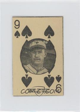 1927 W560 "Playing Card" Strip Cards - [Base] #9S - Fresno Thompson [Authentic]