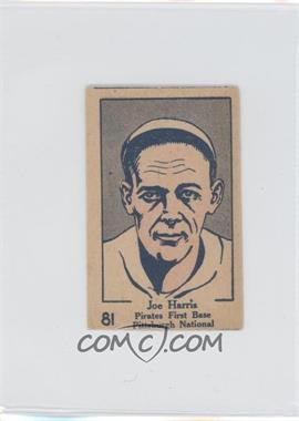 1928 W513 Strip Cards - [Base] #81 - Joe Harris [Authentic]