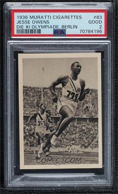 1930s Muratti Brennpunkte Des Deitschen Sports - Tobacco [Base] #3-83 - Jesse Owens [PSA 2 GOOD]