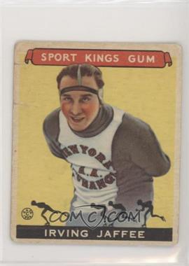 1933 Goudey Sport Kings Gum - [Base] #34 - Irving Jaffee [Good to VG‑EX]