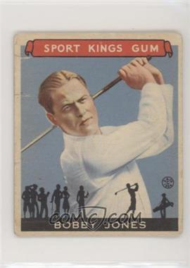 1933 Goudey Sport Kings Gum - [Base] #38 - Bobby Jones [Good to VG‑EX]